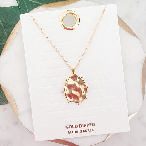 Gold-dipped Coin Necklace