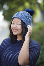 Knit Beanie with Faux Fur Pom