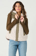 Olive Sherpa Vest