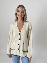 Setauket Cardigan Oversized Stitched Pocket Cardigan