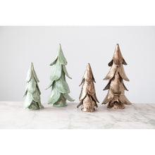 Handmade Stoneware Tree in Mint Glaze