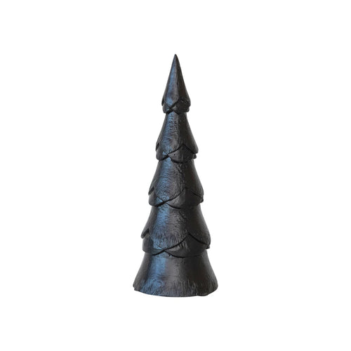 10” Black Mango Wood Christmas Tree