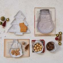 Stoneware Santa or Snowman Shaped Bowl