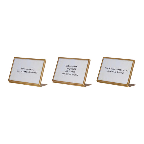 6 x 4 Metal and Glass Frame with Easel and Saying