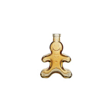 Glass Gingerbread Shaped Taper Holder/Vase in Brown