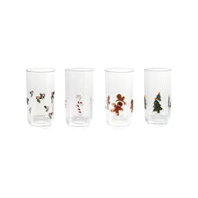 18 oz. Acrylic Drinking Glass with Embedded Holiday Icons, 4 Styles