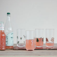 18 oz. Acrylic Drinking Glass with Embedded Holiday Icons, 4 Styles