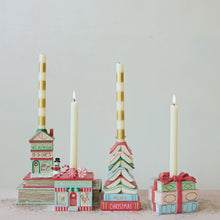 Resin Candy & Book Store Shaped Taper Holder
