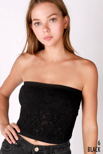 NS7997 - Lace Hole Tube Top