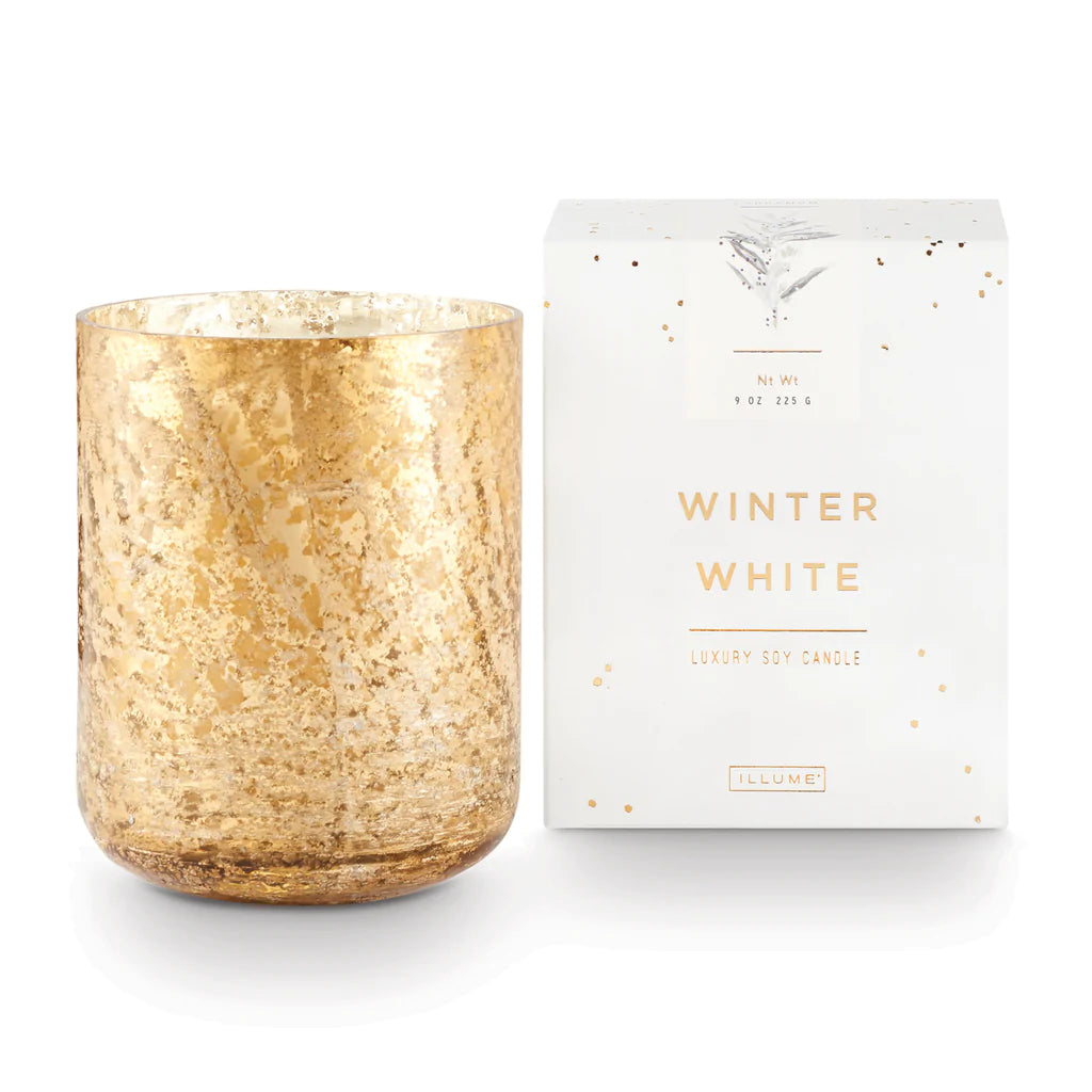 Winter White Luxe Sanded Mercury Candle
