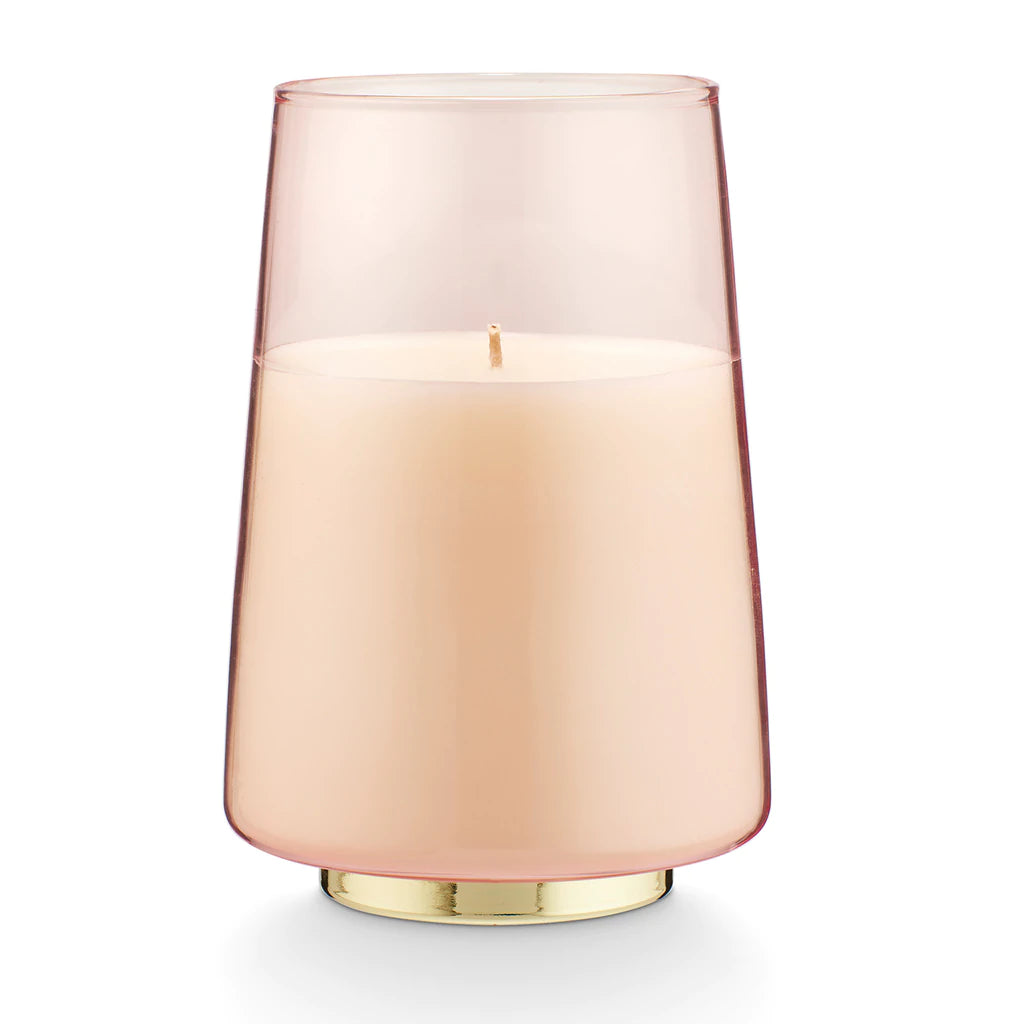 Pink Pine Glass Candle