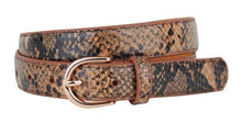Golden/Brown Snakeskin Belt