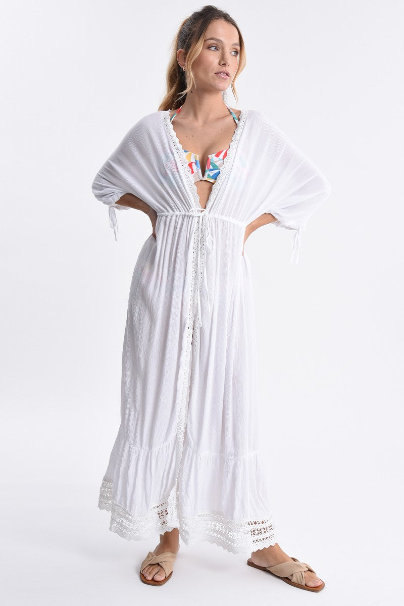 【新品タグ付】現行品 CFCL POTTERY KAFTAN DRESS 白 POTTERY KID KAFTAN 1