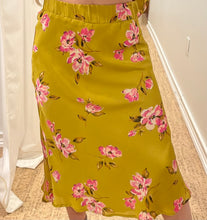 Mustard Yellow Floral Skirt