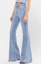 High Rise Side Insert Flare Jean