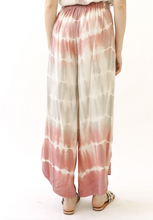 Tie Dye Wrap Pants in Mauve and Grey