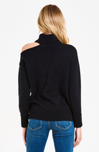 Rylie Open Shoulder Sweater in Black