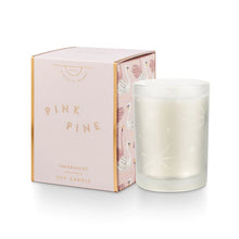 Pink Pine Gifted Glass Candle