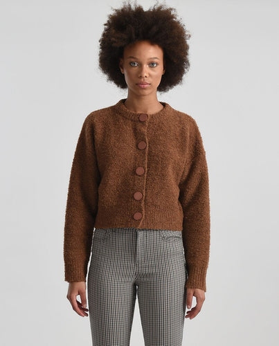 Camel Knitted Cardigan